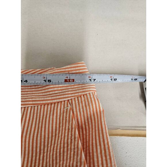 Ralph Lauren Coral Striped Searsucker Womens Shorts Size 10 - Picture 6 of 9